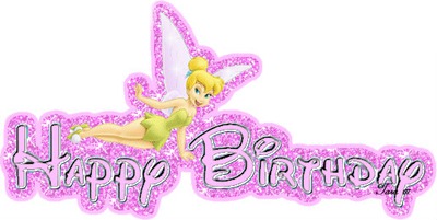 tinkerbell happy B-day Montage photo