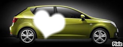 coeur voiture Photo frame effect