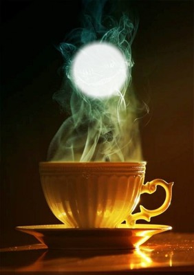 steamy coffee Fotomontasje