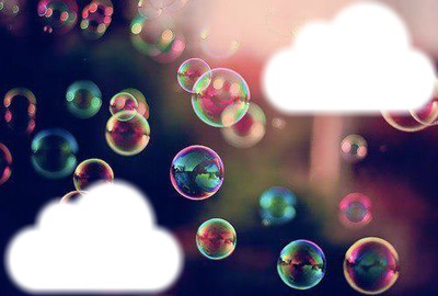 Light bubbles Photomontage