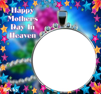 angel on mothers day Photo frame effect