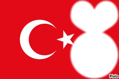 drapeau de la turquie Fotomontažas