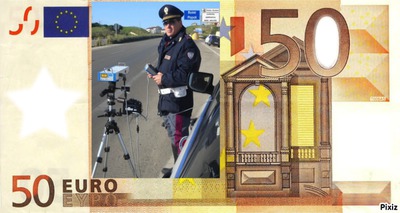 50 euro Photo frame effect