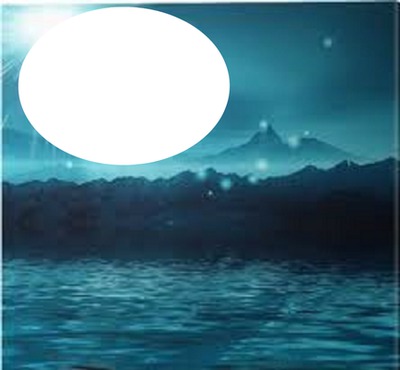 Bleu moon Photomontage