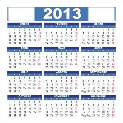calendario 2013 argentino Fotomontáž