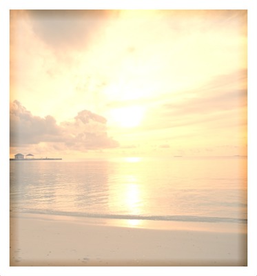 coucher de soleil plage Montage photo