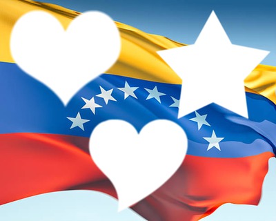 Bandera de Venezuela Fotomontasje