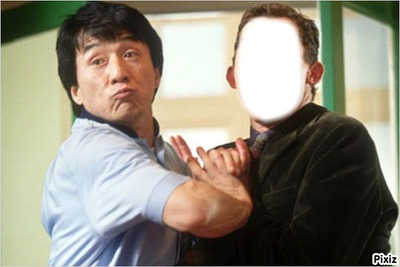 Avec Jackie Chan フォトモンタージュ