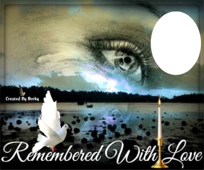 remembered with love Photo frame effect