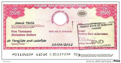 cheque Fotomontaža