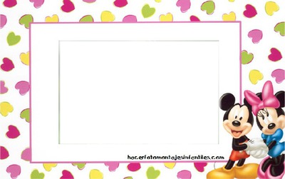 Mickey y Minie Fotomontage