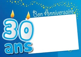 30 ans Photo frame effect