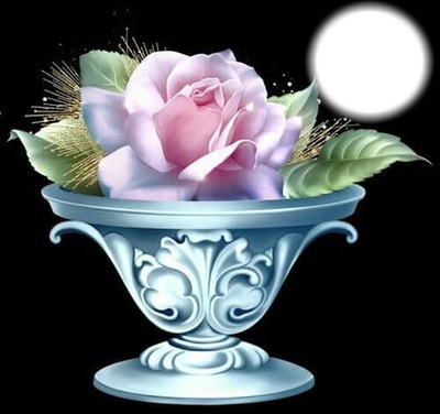 rose vase Fotomontasje