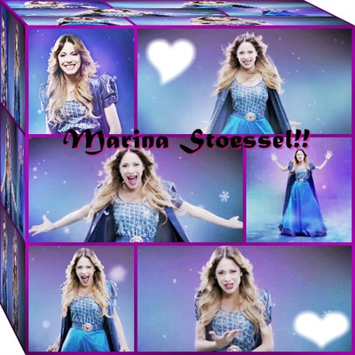 Cubo-Martina Stoessel Frozen Photo frame effect