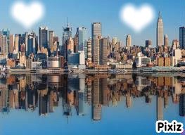 NEW YORK "jour" Photo frame effect