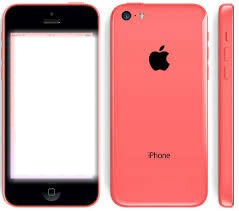 iphone 5c rosado Fotomontasje