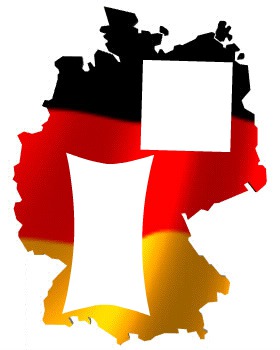 Allemagne drapeau Photo frame effect