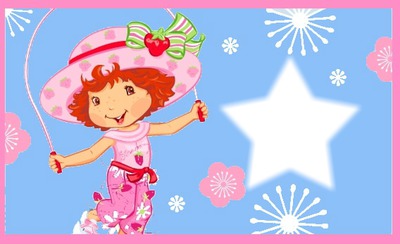 charlotte aux fraise étoile pour enfants filles Fotomontage