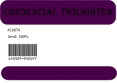 credencial Twilighter Фотомонтажа