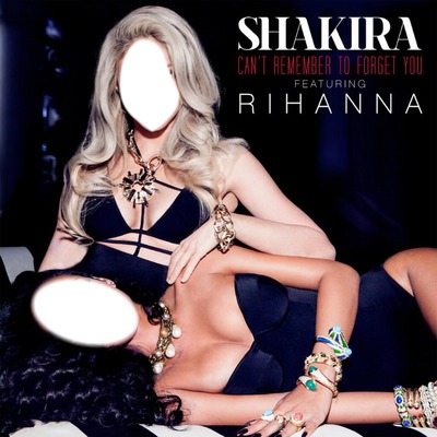 Shakira Rihanna Fotomontáž