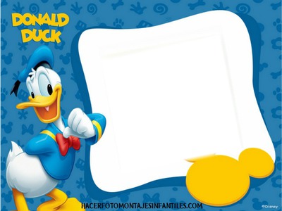 Pato Donald Photo frame effect