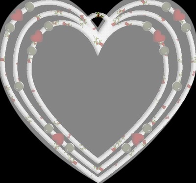 Hearts Roses Photo frame effect
