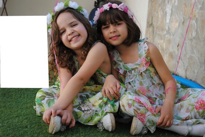 Maria Luísa e Maria Beatriz. Photo frame effect