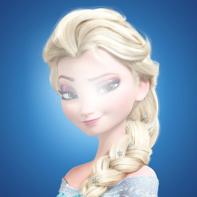 Elsa-Frozen フォトモンタージュ