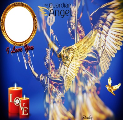 the guardian angel Fotomontage