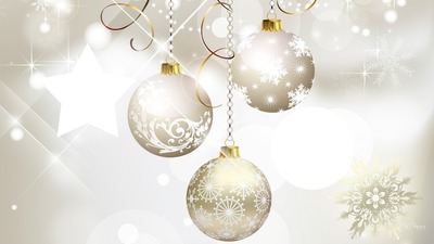 boules de Noël Fotomontage