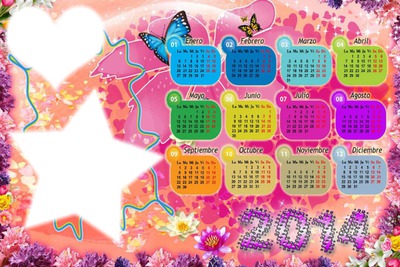 calendar 2014 Φωτομοντάζ