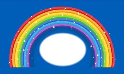 Rainbow Photo frame effect