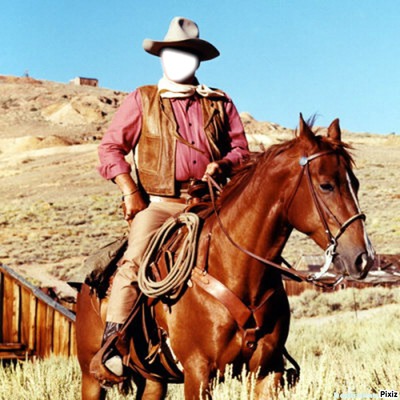 cowboy Photo frame effect