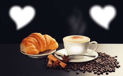 café amoureux Photomontage