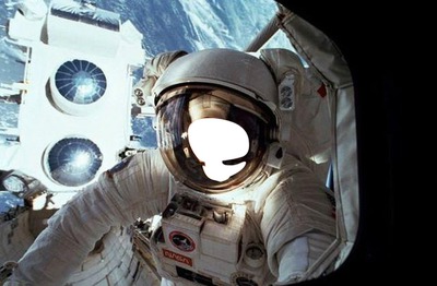 Astronaut Photo frame effect