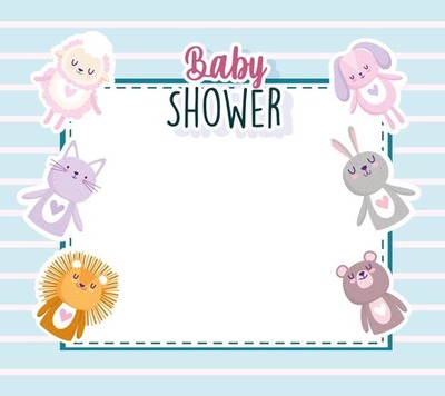 Baby Showe Photo frame effect