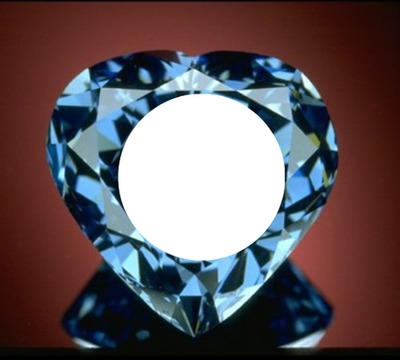 Heart FAced Diamond Photo frame effect