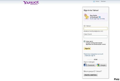 Yahoo mail Fotomontasje