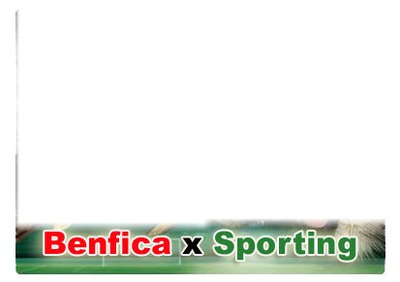 sporting vs benfica Fotomontaż