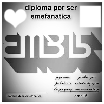 diploma para emefanaticas Fotomontaż