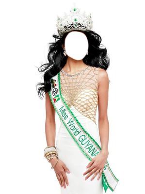 Miss World Guyana Fotomontáž