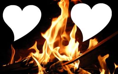 love fire Fotomontažas