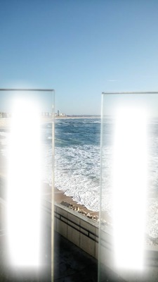 O mar (2 fotos) Photo frame effect