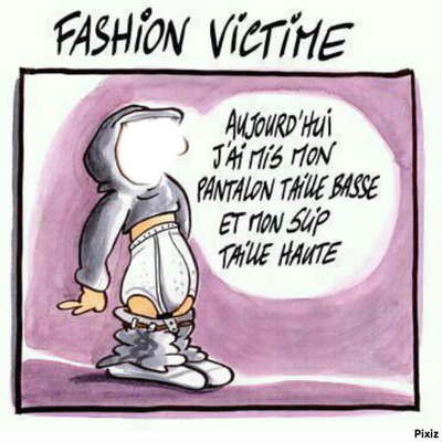 fashion victime Fotomontasje