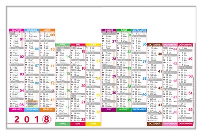 calendrier 2018 Fotomontāža