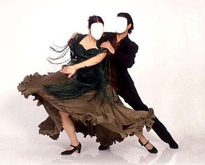 danseurs flamenco Photo frame effect
