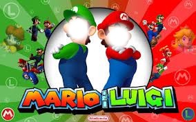 Mario et Luigi Photo frame effect