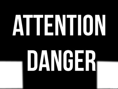 attention danger Valokuvamontaasi