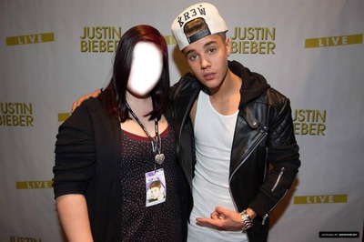 Justin Bieber and you Montaje fotografico