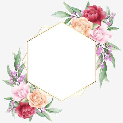 Florales Photo frame effect